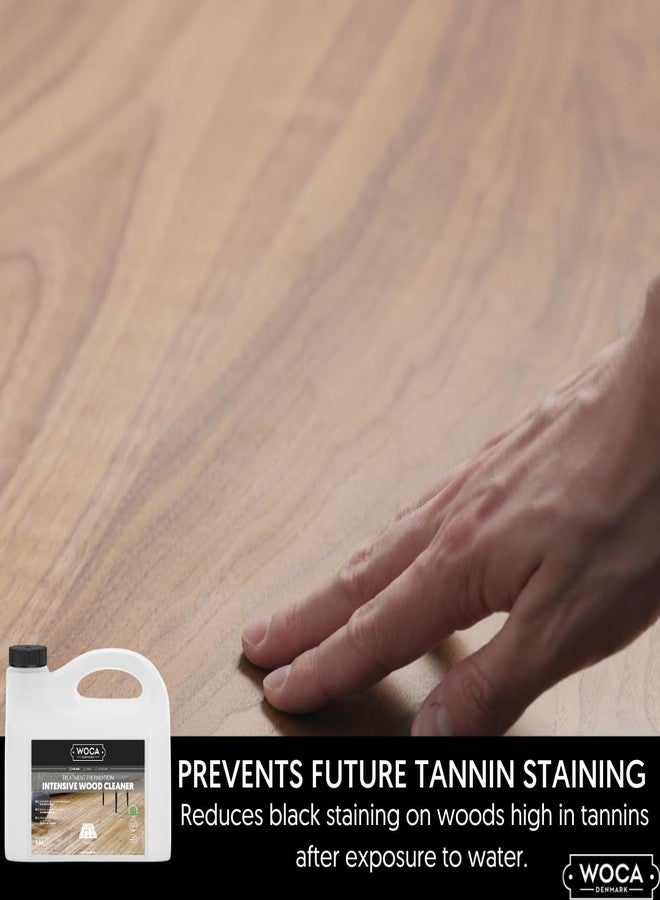 WOCA Intensive Wood Cleaner |1 L| is a concentrated formula for the preparing and treatment of raw wood to accept wood stains, soap finishes, oil finish, hardwax oil finish, UV oiled finish - Image 3
